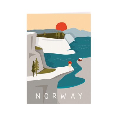 Postkarte - Norwegen