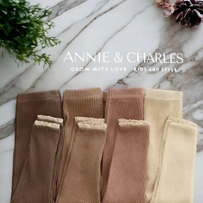 Annie & Charles® Leggings mit Rüschen aus Bio-Baumwolle