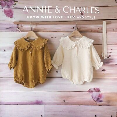 Culotte de lino con cuello Annie & Charles®