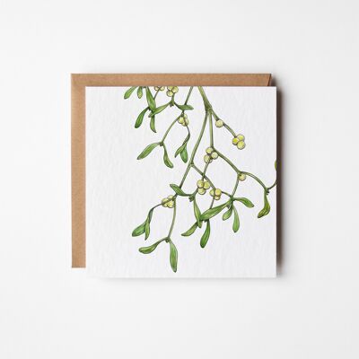 Mistletoe Greeting Card - Bundle of Six