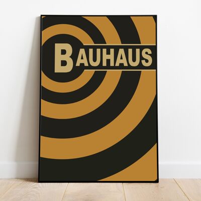 Impression Bauhaus vintage, affiche d'exposition, MCM du milieu du siècle, art mural de cuisine moderne, impression d'art minimaliste, culture pop
