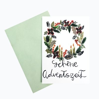 Feliz Adviento | Adviento y tarjeta de Navidad
