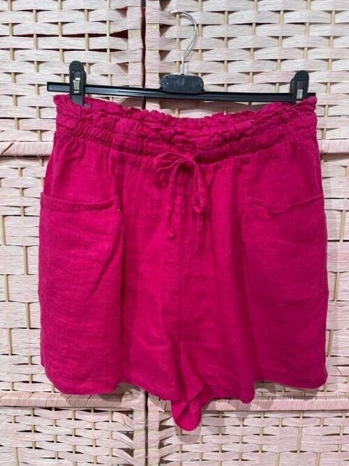 Pantalón Corto de Lino para Verano. Pronto Moda Online Mujer