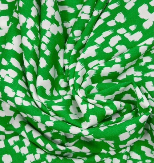 Headband et ceinture Joséphine motif pointillé vert