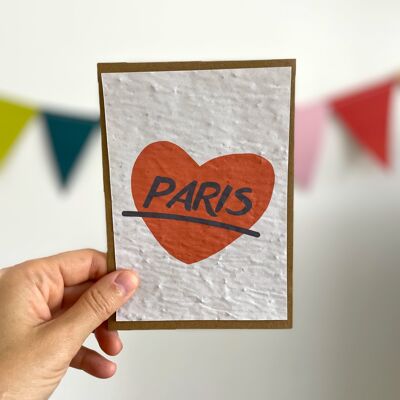 Biglietto piantabile LOVE Paris