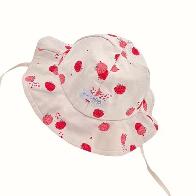 Chapeau de soleil Bella Baby | Framboises Beiges