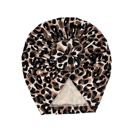 Babymutsje turban panter | Lilly Leopard | May Mays