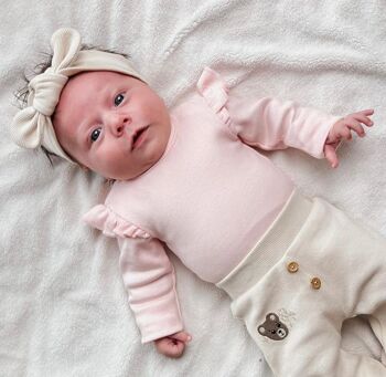 Barboteuse bébé à volants Beau | Côte Rose | Mai Mai | Vêtements de bébé 10
