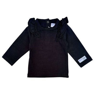Baby ruffle shirt | Black Rosie | May Mays | Baby clothes
