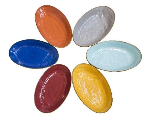 Bowls - Set of 6 - Colorful - 26cm