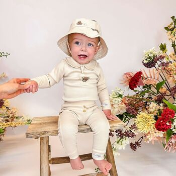 Legging côtelé beige | Pantalon bébé Teddy | Mai Mai | Vêtements de bébé 4