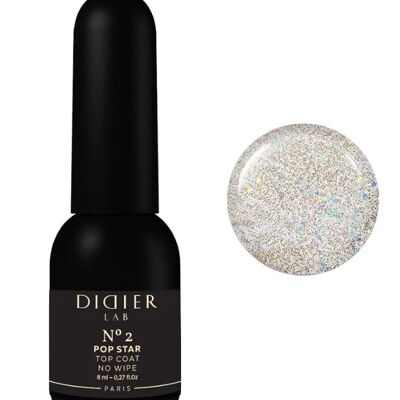 Gel Polish Top Coat No Wipe Didier Lab Pop Star No2