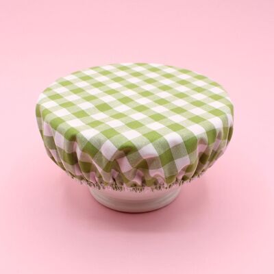 Charlotte Flat Cover Without Plastic green gingham pattern