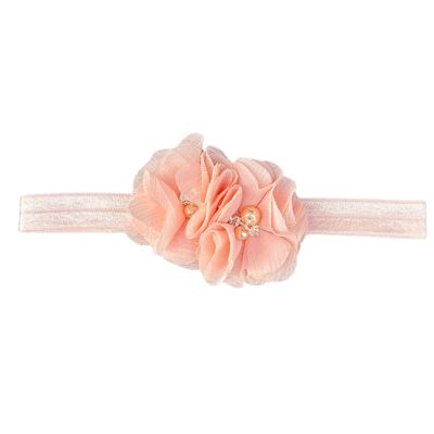 Fascia per capelli glitterata | Annabel fiori rosa | Maggio maggio