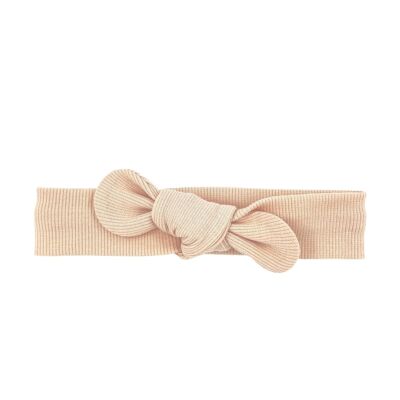 Knotted baby headband beige | Rib Beau | May Mays