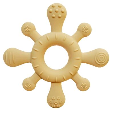 Giocattolo massaggiagengive per bambini corallo sole giallo