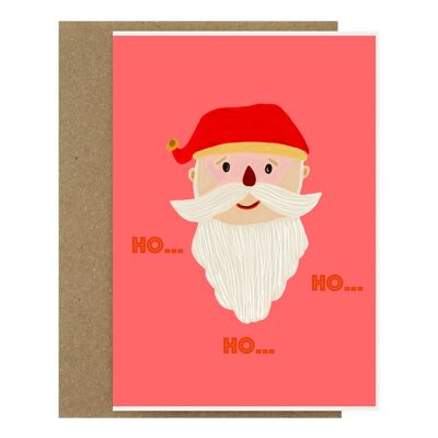 Santa Claus Ho Ho Ho | christmas card