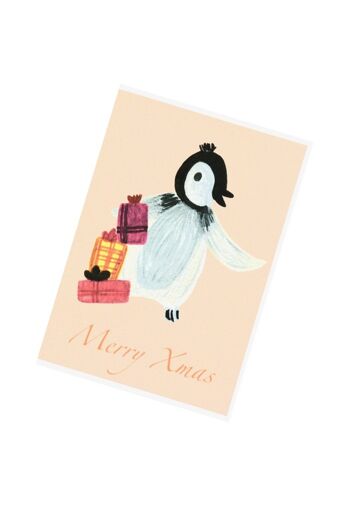Pingouin de Noël | carte de Noël 3