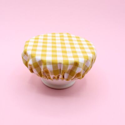 Charlotte Flat Cover Without Plastic yellow gingham