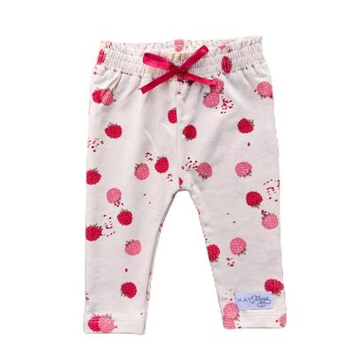 Leggings beige | Baby pants Raspberry print | May Mays | Baby clothes