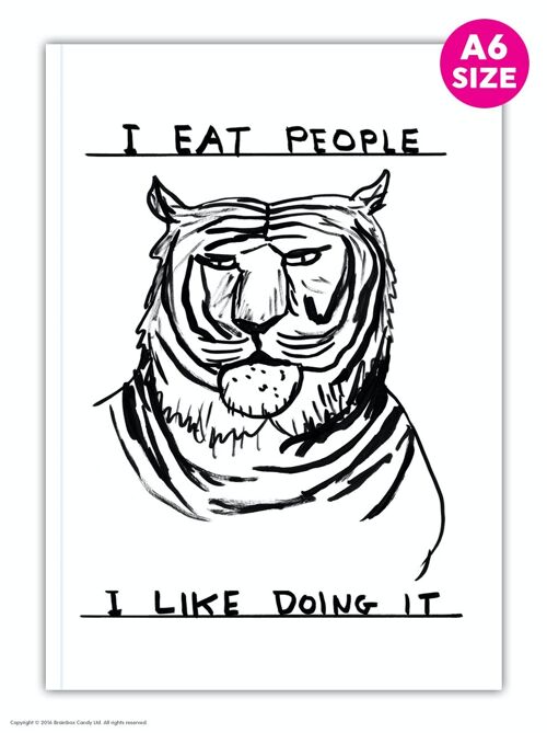 Notebook (A6) - Funny Gift - I Eat People