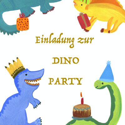 dinosaur party | Invitation to the children's birthday party