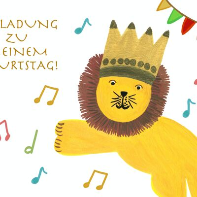 Fiesta del León | Invitación a la fiesta infantil.