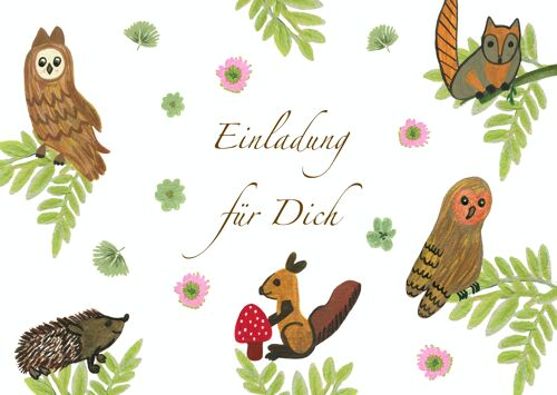 Forest Animals Party | Invitation to the children's birthday party