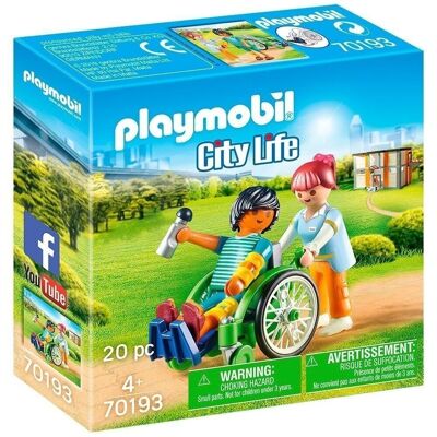 Playmobil City Life Paciente en Silla de Ruedas