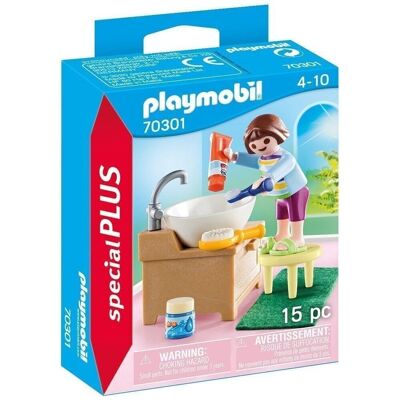 Playmobil especial Niña con lavabo