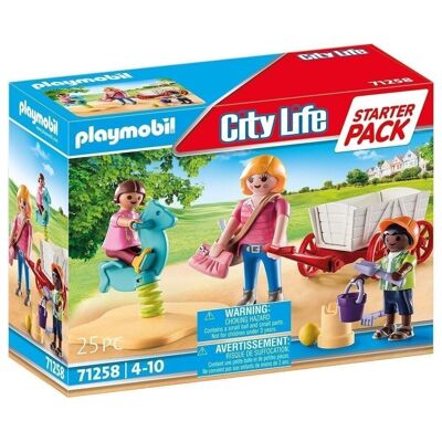 Playmobil City Life Starter Pack Educadora con Carrito