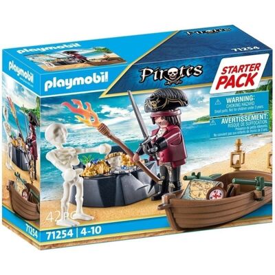 Playmobil Piratas Starter Pack Pirata con Bote de remos