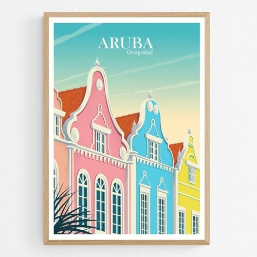 Poster Oranjestad Aruba