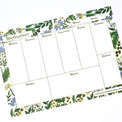 Floral Weekly Planner | weekly planner