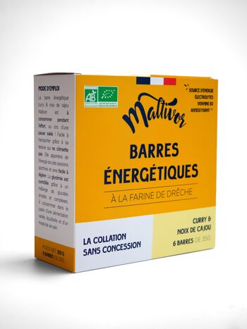 Pack 10 Barres Énergétiques BIO - Curry & Noix de Cajou 1