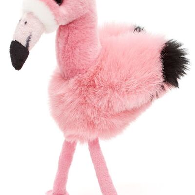 Flamant rose - 18 cm (hauteur) - Mots clés : oiseau, animal sauvage exotique, peluche, peluche, peluche, peluche