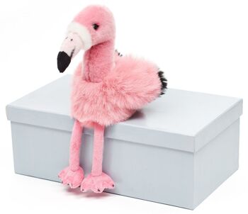 Flamant rose - 18 cm (hauteur) - Mots clés : oiseau, animal sauvage exotique, peluche, peluche, peluche, peluche 2