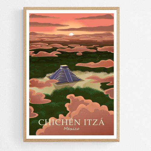 Poster Chichen Itza, Mexico