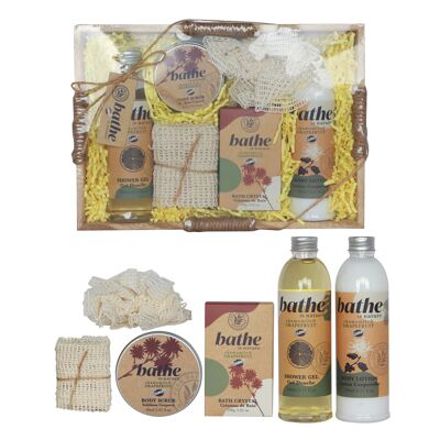 Chamomile and Grapefruit scented bath set - 6pcs