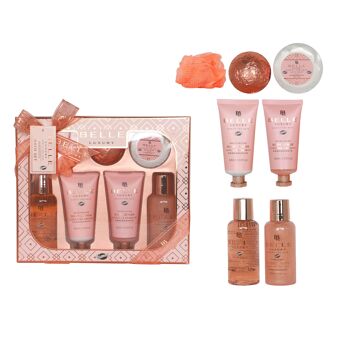 Fête des mères - Coffret de bain au parfum fruité de grenade - 7pcs 1