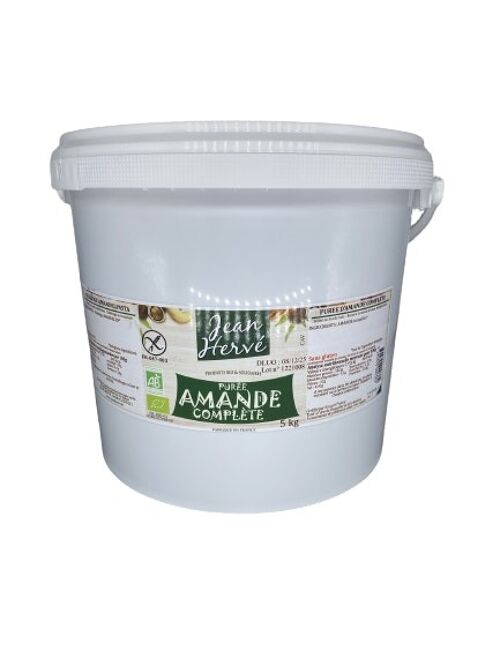 Purée d'amande complète, seau 5 kg