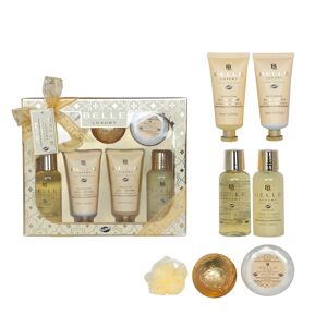 coffret de bain au parfum délicat vanille tilleul - 7pcs