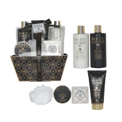 Bath beauty set with Vanilla Linden scent - 9pcs
