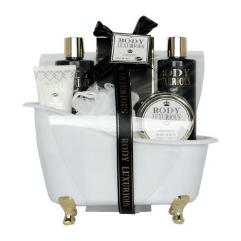 coffret de bain au parfum vanille tilleul - 6pcs 2