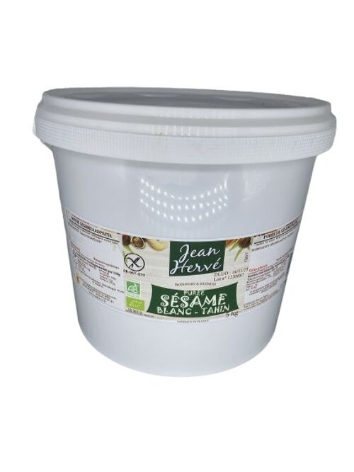 Tahini blanc - purée de sésame blanc, seau 5 kg