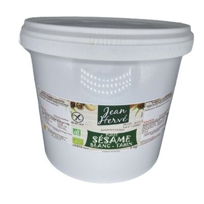 Weißes Tahini – weißes Sesampüree, 5 kg Eimer