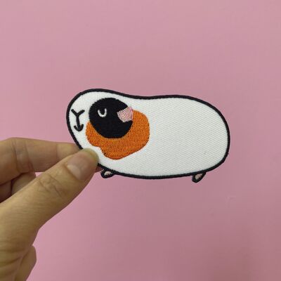 Embroidered Guinea Pig Patch - Iron On
