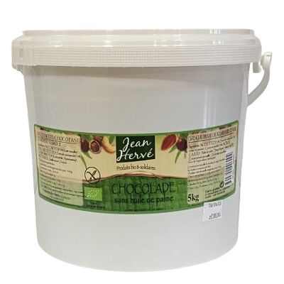 Chocolate without palm oil, bucket 5 kg