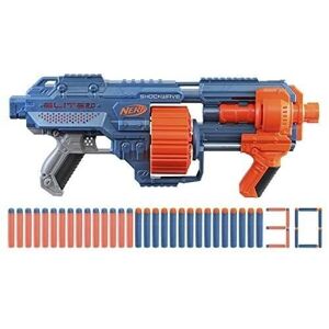 NERF ELITE 2.0 SHOCKWAVE RD 15 - 30 fléchettes Nerf, Barillet Rotatif 15 fléchettes, Personnalisable