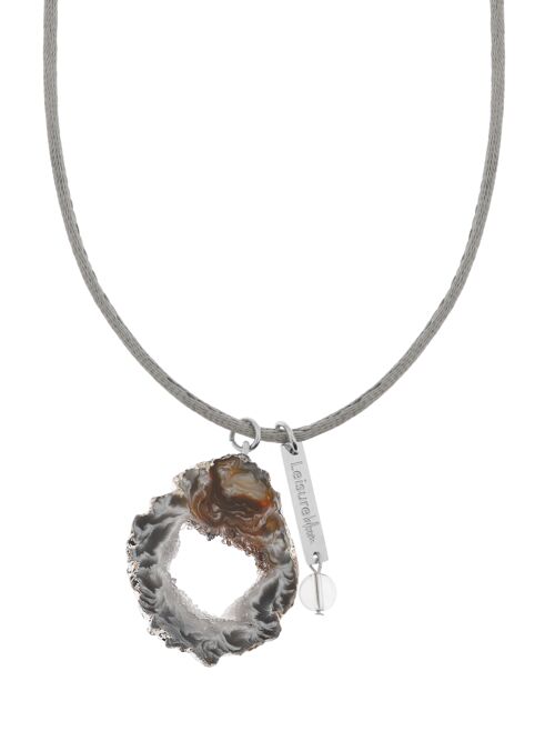 Gemstone necklace agate geode